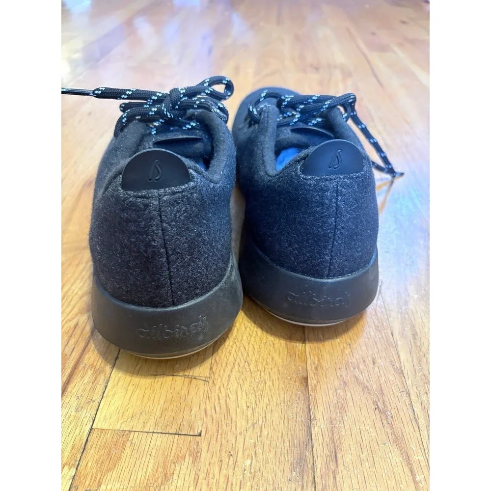 Allbirds Mens Wool Runner Sneakers Size 12 in black NWOT